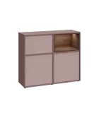 ERY D1241 P dolní modul, 2-dveřová/nika, 1000x1200x400, pravý, pudrová